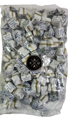 Antica Torroneria Piemontese - Italienische Tartufi dolci cremino, Kaukau Edition, 1kg Beutel, köstliche Vollmilch-Schokoladentrüffel mit Gianduiacreme. Feine italienische Nougat Tartufo von Kaukau