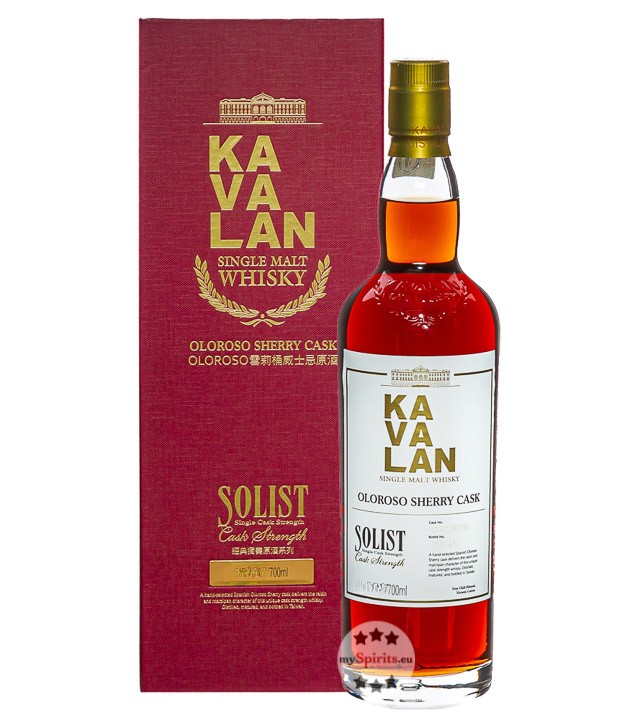 Kavalan Solist Sherry Cask Single Malt Whisky (53,2 % vol, 0,7 Liter) von Kavalan Distillery