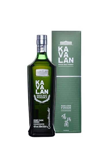 Kavalan CONCERTMASTER Single Malt Whisky Port Cask Finish 40% Vol. 0,5l in Geschenkbox von Kavalan