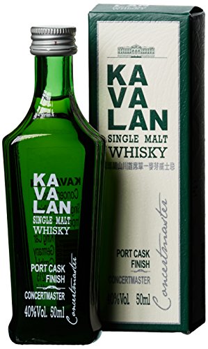 Kavalan Concertmaster Single Malt Whisky Port Cask Finish mit Geschenkverpackung (1 x 0.05 l) von Kavalan