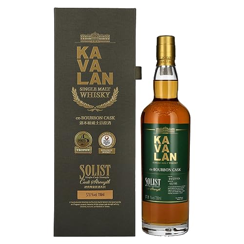 Kavalan SOLIST Single Malt Whisky ex-BOURBON CASK 57,8% Volume 0,7l in Geschenkbox Whisky von Kavalan