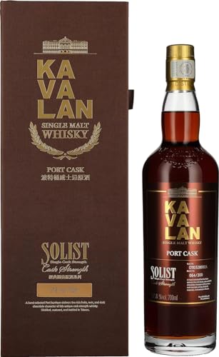 Kavalan Solist Single Malt Whisky Port Cask in Geschenkverpackung (1 x 0.7 l) von Kavalan