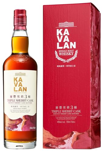 Kavalan TRIPLE SHERRY CASK Single Malt Whisky 40% Vol. 0,7l in Geschenkbox von Kavalan
