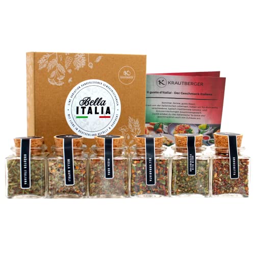 Kb KRAUTBERGER BIO italienische Geschenkbox Bella Italia I 6 italienische Kräuter & Gewürze Geschenk Muttertagsgeschenk I Geschenkset Italien Bio-Qualität + Rezepte - Vatertagsgeschenk Geschenkidee Kb KRAUTBERGER BIO italienische Geschenkbox Bella Italia I 6 italienische Kräuter & Gewürze Geschenk Muttertagsgeschenk I Geschenkset Italien Bio-Qualität + Rezepte - Vatertagsgeschenk Geschenkidee von Kb KRAUTBERGER