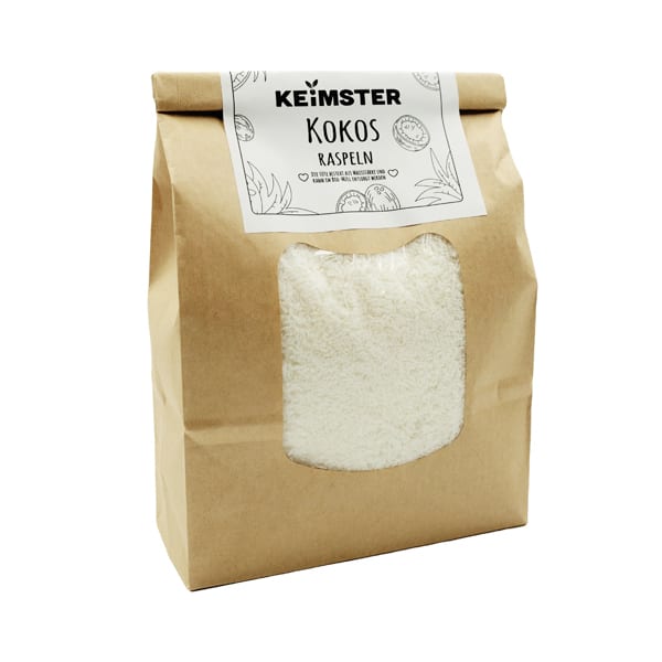 Bio-Kokosraspeln in Rohkostqualität - 600 g Bio-Kokosraspeln in Rohkostqualität - 600 g von Keimster