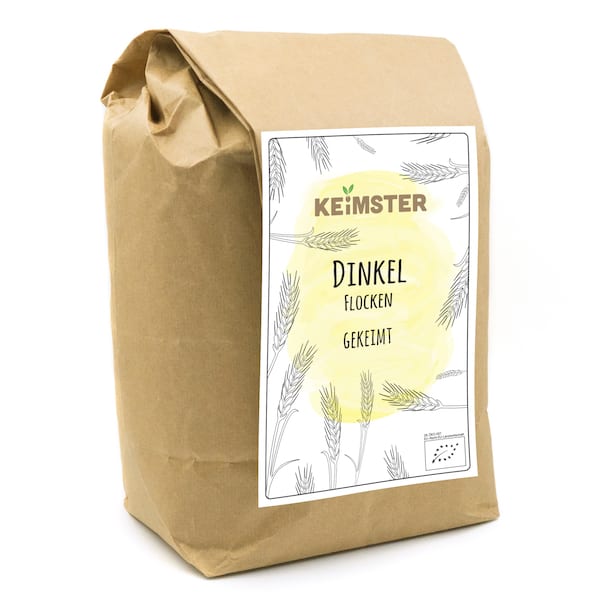 Gekeimte Bio-Dinkelflocken - 2,5 kg Gekeimte Bio-Dinkelflocken - 2,5 kg von Keimster