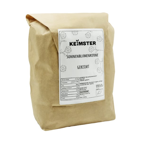 Gekeimte Bio-Sonnenblumenkerne - 1,8 kg Gekeimte Bio-Sonnenblumenkerne - 1,8 kg von Keimster