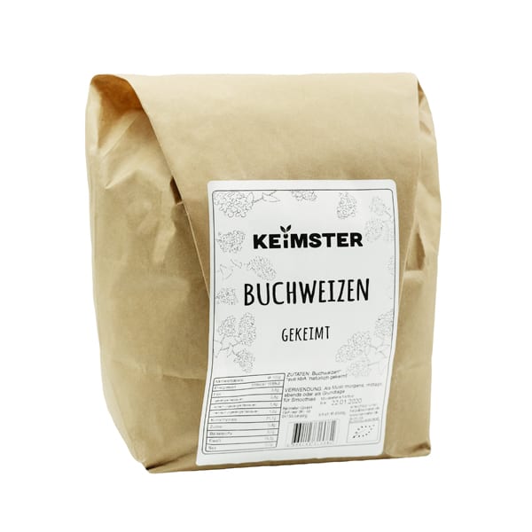 Gekeimter Bio-Buchweizen in Rohkostqualität - 2,5 kg Gekeimter Bio-Buchweizen in Rohkostqualität - 2,5 kg von Keimster