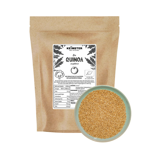 Gekeimter Bio-Quinoa - 1 kg von Keimster