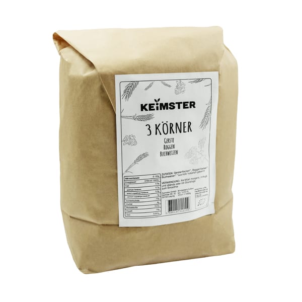 Gekeimtes 3 Körner Bio-Müsli - 2,5 kg - Keimster Gekeimtes 3 Körner Bio-Müsli - 2,5 kg - Keimster von Keimster