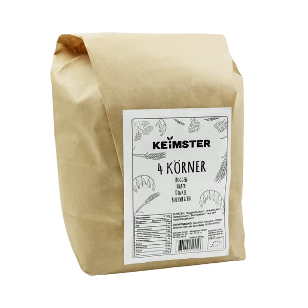 Gekeimtes 4 Körner Bio-Müsli - 2,5 kg - Keimster Gekeimtes 4 Körner Bio-Müsli - 2,5 kg - Keimster von Keimster