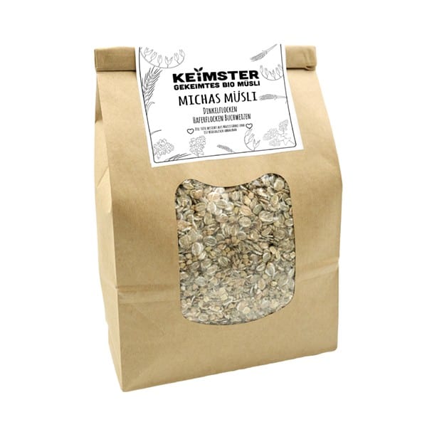 Michas gekeimtes 3-Korn-Müsli - 1 kg Michas gekeimtes 3-Korn-Müsli - 1 kg von Keimster