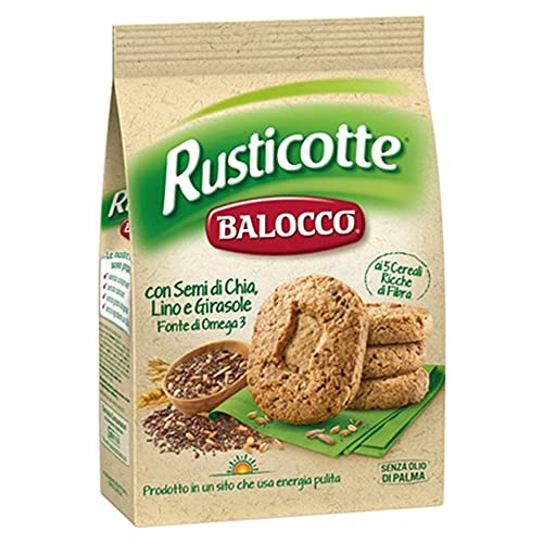 Balocco Kekse Rusticotte mit Chia 3er Pack (3 x 700g) italienisches Gebäck Plätzchen von Kekse
