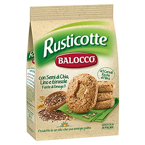 Balocco Kekse Rusticotte mit Chia 3er Pack (3 x 700g) italienisches Gebäck Plätzchen von Kekse