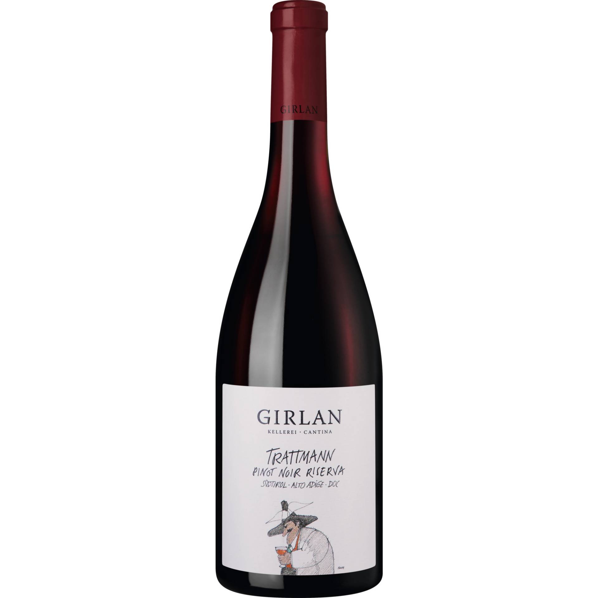 Girlan Trattmann Pinot Noir Riserva, Alto Adige DOC, Trentino, 2022, Rotwein von Kellerei Girlan, 39057 Girlan/ Eppan, Italia
