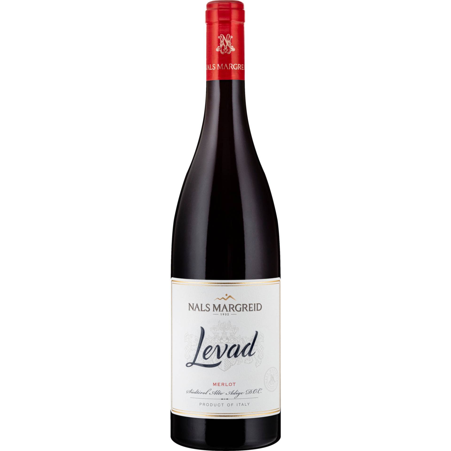 Nals Margreid Levad Merlot, Alto Adige / Südtirol DOC, Südtirol, 2021, Rotwein Nals Margreid Levad Merlot, Alto Adige / Südtirol DOC, Südtirol, 2021, Rotwein von Kellerei Nals Margreid / Heiligenberger Weg 2 / I - 39010 Nals / Südtirol