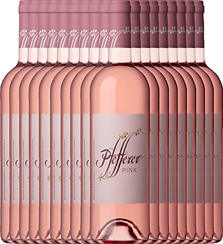 VINELLO 18er Weinpaket Pfefferer Pink 2021 - Kellerei Schreckbichl mit einem VINELLO.weinausgießer | 18 x 0,75 Liter VINELLO 18er Weinpaket Pfefferer Pink 2021 - Kellerei Schreckbichl mit einem VINELLO.weinausgießer | 18 x 0,75 Liter von Kellerei Schreckbichl