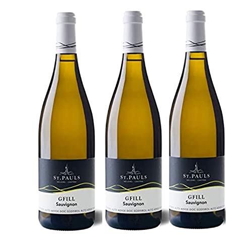 St. Pauls Sauvignon Alto Adige DOC Südtiroler Weißwein Wein trocken Inkl FeinWert E-Book (3 Flaschen) von Kellerei St. Pauls