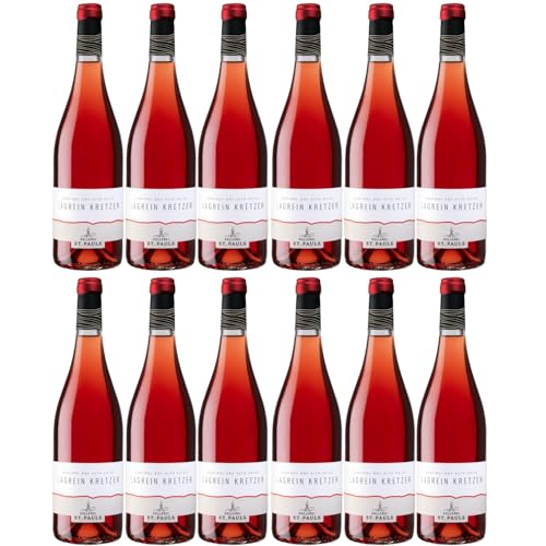 St. Pauls Lagrein Kretzer Rosé Alto Adige DOC Südtiroler Roséwein Wein trocken Inkl FeinWert E-Book (12 Flaschen) von Kellerei St. Pauls