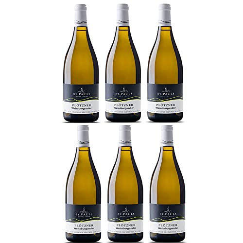 St. Pauls Plötzner Weißburgunder Alto Adige DOC Südtiroler Weißwein Wein trocken I Visando Paket (6 Flaschen) von GREAT BRITISH TRADING LIMITED