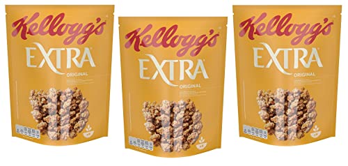 3x Kellogg's Extra Original Knusprige Haferflocken 100% Vollkorn 375g-Packung 3x Kellogg's Extra Original Knusprige Haferflocken 100% Vollkorn 375g-Packung von Kellogg's