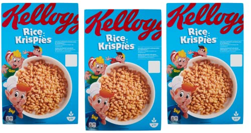 3x Kellogg's Rice Krispies Puffreis Mit Vitaminen und Mineralstoffen 340g Packung Cereal als Frühstück oder Snack zwischendurch 3x Kellogg's Rice Krispies Puffreis Mit Vitaminen und Mineralstoffen 340g Packung Cereal als Frühstück oder Snack zwischendurch von Kellogg's