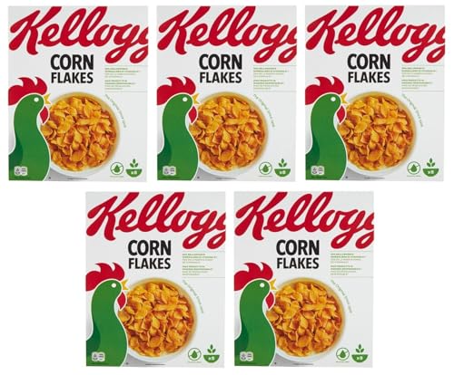 5er-Pack Kellogg's Corn Flakes der knusprige Klassiker Frühstückscerealien Cerealien Getreide 250g von Kellogg's