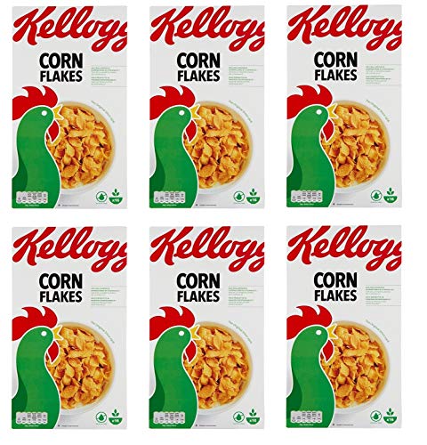 6x Kellogg's Corn Flakes Knusprige goldene und leckere ohne Palmöl ohne Farbstoffe ohne künstliche Aromen 500g von Kellogg's