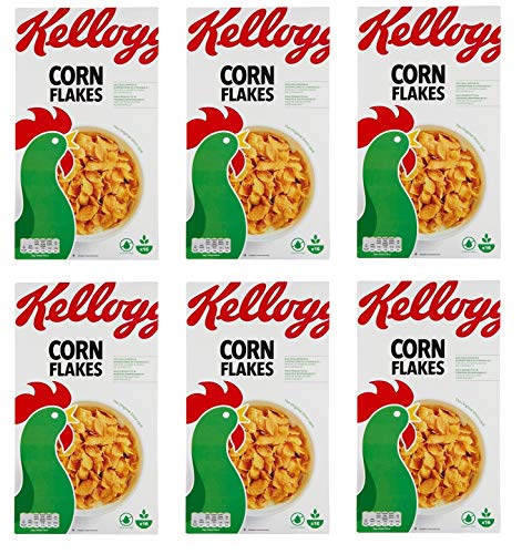 6x Kellogg's Corn Flakes Knusprige goldene und leckere ohne Palmöl ohne Farbstoffe ohne künstliche Aromen 500g 6x Kellogg's Corn Flakes Knusprige goldene und leckere ohne Palmöl ohne Farbstoffe ohne künstliche Aromen 500g von Kellogg's