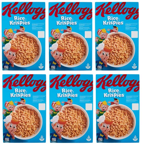 6x Kellogg's Rice Krispies Puffreis Mit Vitaminen und Mineralstoffen 340g Packung Cereal als Frühstück oder Snack zwischendurch 6x Kellogg's Rice Krispies Puffreis Mit Vitaminen und Mineralstoffen 340g Packung Cereal als Frühstück oder Snack zwischendurch von Kellogg's