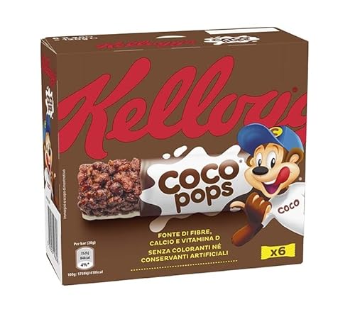 Kellogg's Coco Pops Snack Puffreisriegel mit Kakao ( 6 x 20g ) 120g von Kellogg's