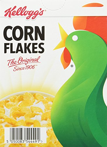 Kellogg's Corn Flakes (40 x 24 g) – knusprige Frühstückscerealien aus sonnenverwöhntem Mais – der Klassiker in der Mini-Packung – ohne künstliche Farb- und Aromastoffe von Kellogg's