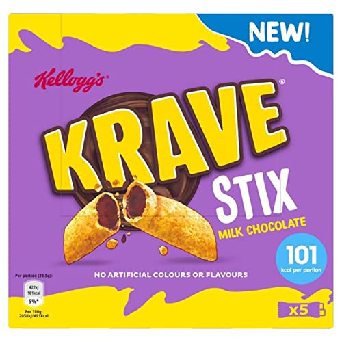 Kellogg's Krave Stix Milchschokoladensnacks, 5 x 20,5 g von Kellogg's