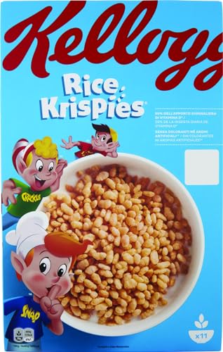 Kellogg's Rice Krispies Puffreis Mit Vitaminen und Mineralstoffen 340g Packung Cereal als Frühstück oder Snack zwischendurch von Kellogg's