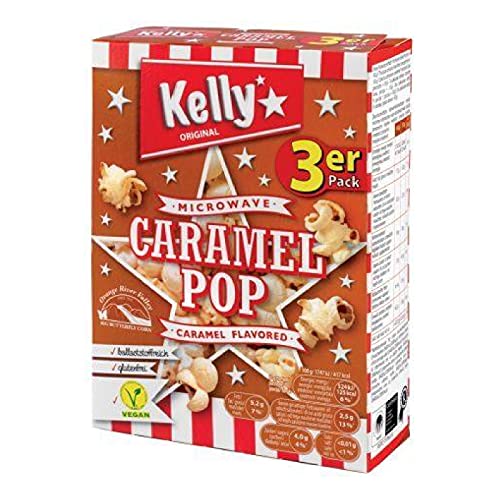POP CORN KELLY für Mikrowelle Karamel Pop Gusto Caramel 3 x 90g POP CORN KELLY für Mikrowelle Karamel Pop Gusto Caramel 3 x 90g von Kellys