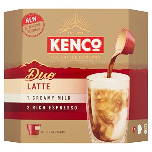 Kenco Duo Cappuccino Instant Coffee (insgesamt 6 Kapseln, 6 Portionen) von Kenco