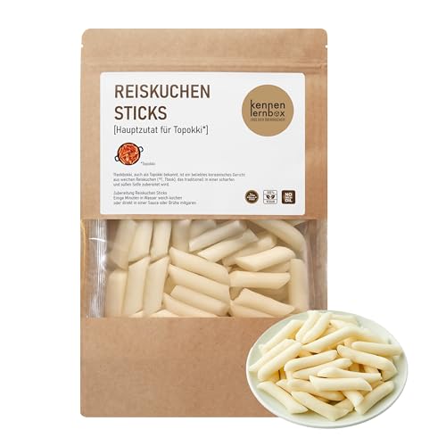 Kennenlernbox Reiskuchen Sticks (Tteok) | Hauptzutat für Topokki von Kennenlernbox