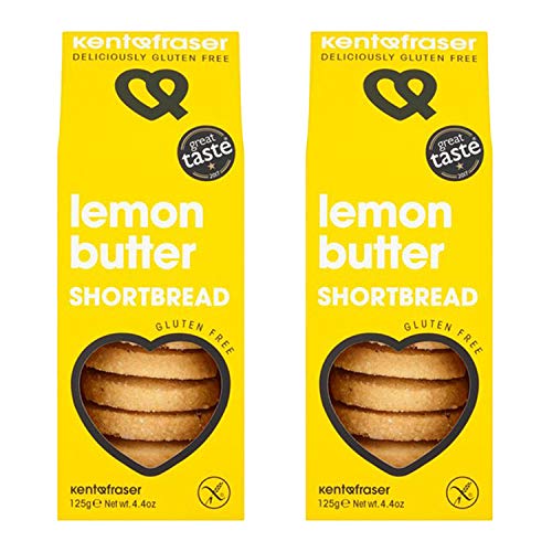 Kent & Fraser Lemon Butter Shortbread (125g) - Packung mit 2 von Kent & Fraser