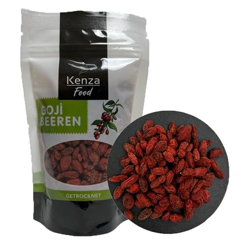 Goji Beere getrocknet 120 g | Wolfsbeeren | 100% natürlich | Köstlich im Geschmack | Kleine rote Beeren mit großer Wirkung | Reich an vielen Nährstoffen und Antioxidanten von Kenza Food