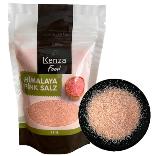 Himalaya Pink Salz 250 g, pink Salz, rosa Kristallsalz, Körnung: fein (0,7-1,0mm), aus Salt Range Pakistan von Kenza Food