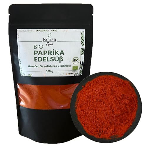 Paprika Edelsüß gemahlen BIO 300 g | BIO-Qualität | Paprikapulver | gemahlen | Geschmacksexplosion aus der Natur von Kenza Food