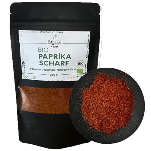 Paprika Scharf gemahlen 250 g | BIO Qualität | gemahlen | Paprikapulver | Intensive Würze für anspruchsvolle Genießer! Paprika Scharf gemahlen 250 g | BIO Qualität | gemahlen | Paprikapulver | Intensive Würze für anspruchsvolle Genießer! von Kenza Food