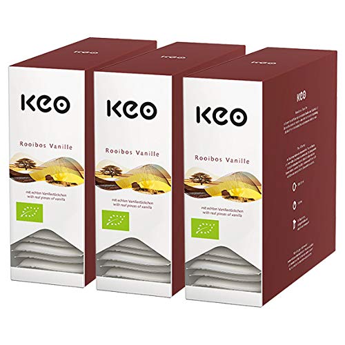 Keo BIO Teachamp Kuvert Rooibos Vanille / 3er Pack von Keo
