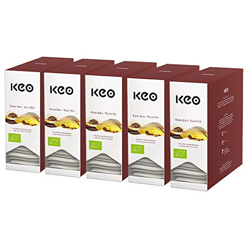 Keo BIO Teachamp Kuvert Rooibos Vanille / 5er Pack von Keo