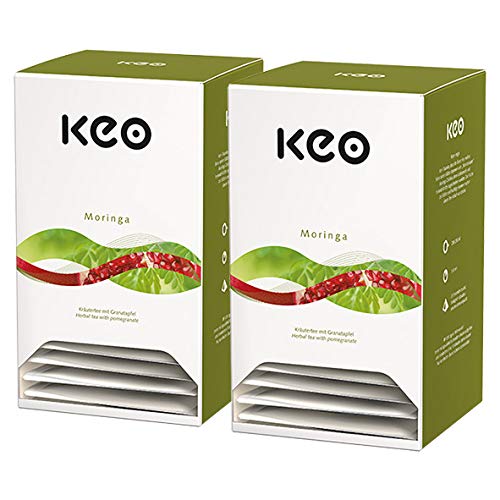 Keo Moringa Granatapfel Tee / 4er Pack (20 Pyramidenbeutel à 2,5 g) von LAOSEP