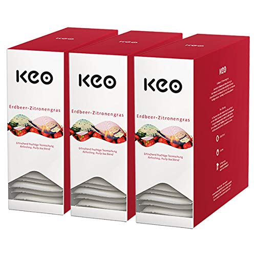 Keo Teachamp Kuvert Erdbeer-Zitronengras / 3er Pack von Keo
