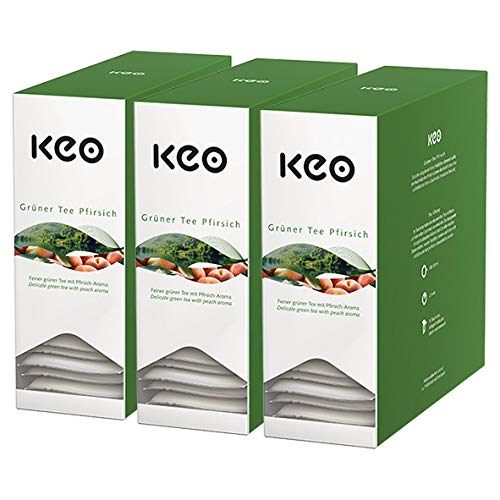 Keo Teachamp Kuvert Gr?ner Tee Pfirsich / 3er Pack von Keo