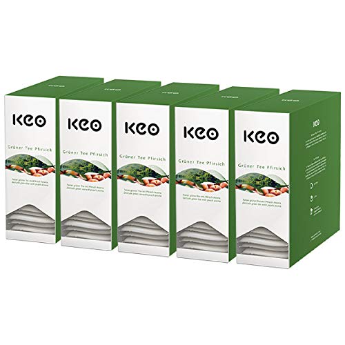 Keo Teachamp Kuvert Gr?ner Tee Pfirsich / 5er Pack von Keo