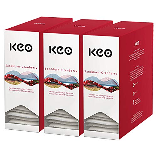 Keo Teachamp Kuvert Sanddorn-Cranberry / 3er Pack von Keo