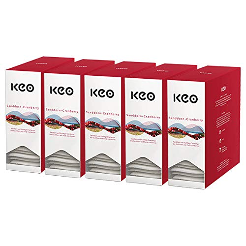 Keo Teachamp Kuvert Sanddorn-Cranberry / 5er Pack von Keo